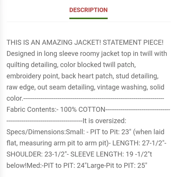 New POL Camo Jacket with Patchwork and Crystal Heart Details Size Large - Picture 4 of 10